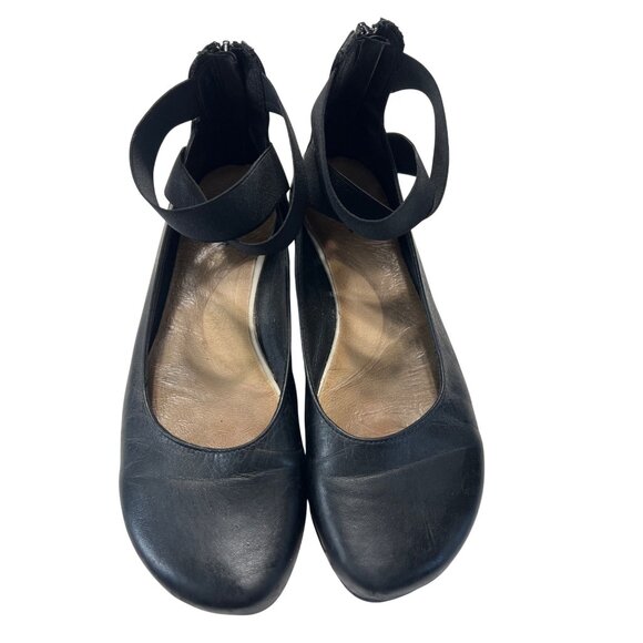 Jafa Leather Ankle Strap Shoes Size 9.5 Black - Picture 2 of 8